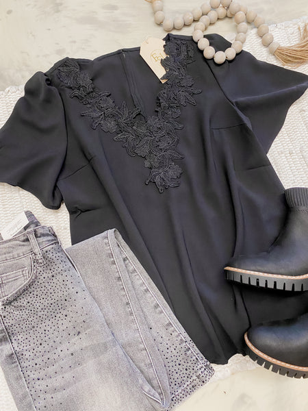 Midnight Lace Top