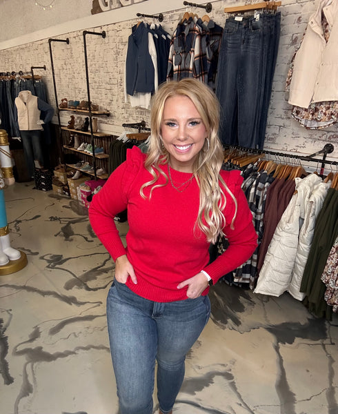 Stand out Scarlett Sweater