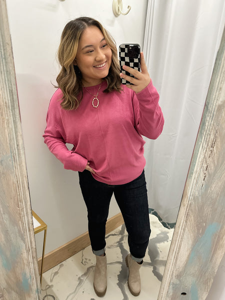 Dolman Oversized Comfy Rose