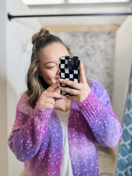 Blakeley Purple Ombre Cardigan