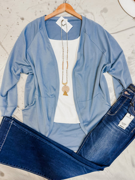 Slate Blue Cardigan
