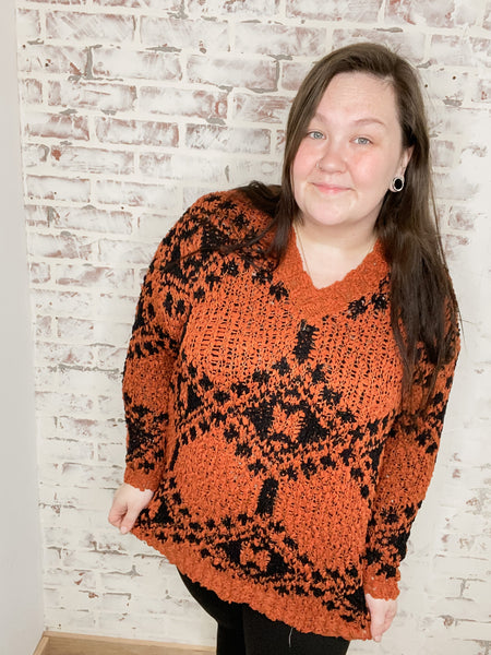 Aztec Popcorn Sweater