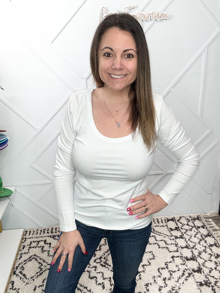 Hold Tight Scoop Neck Long Sleeve