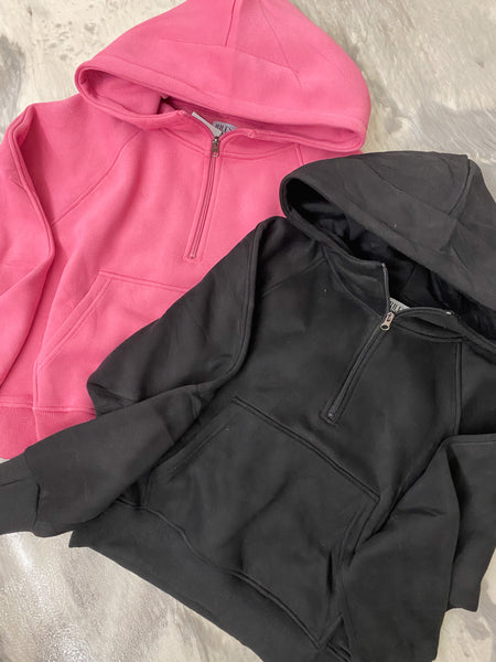 The Lola Hoodie Oversized Half Zip