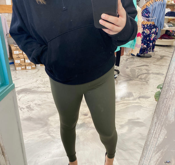 Olive High Waist Leggings