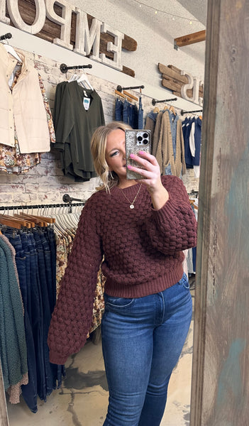 POL Branded Bean Sweater
