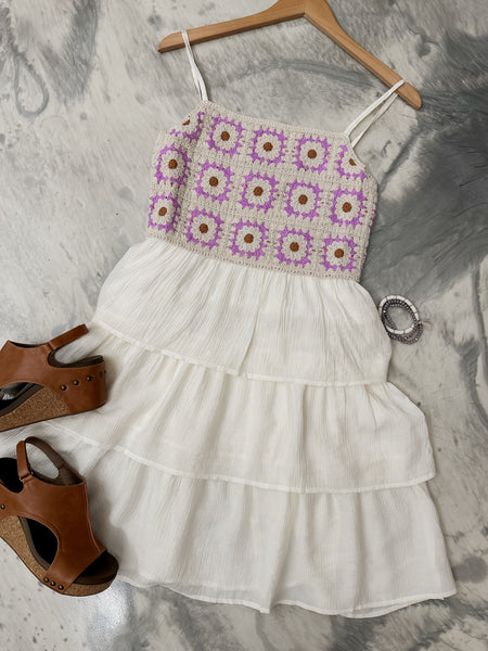 Time Tells All Crochet Dress