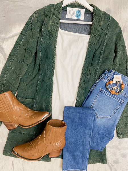 Mineral Wash Cardigan