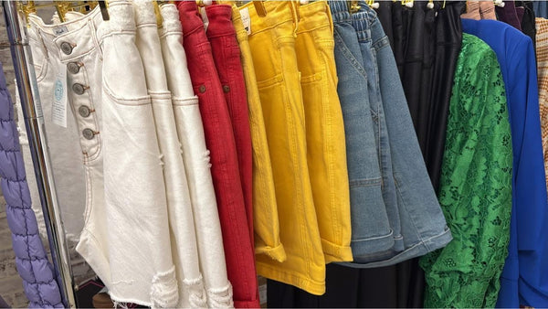 Judy Blue HW Tummy Control Garment Dyed Yellow Shorts