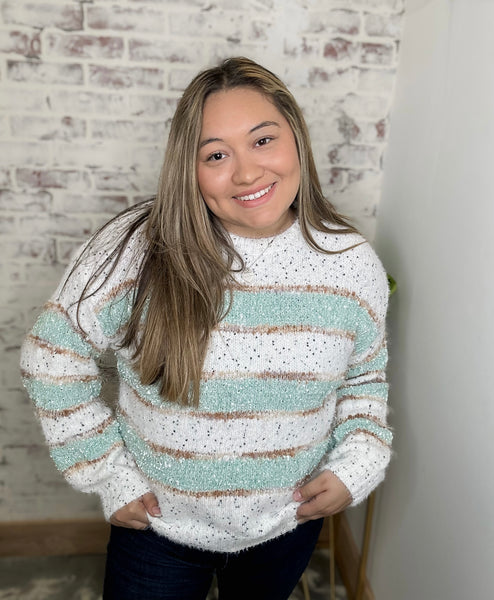 Coastal Breeze Fuzzy Sweater