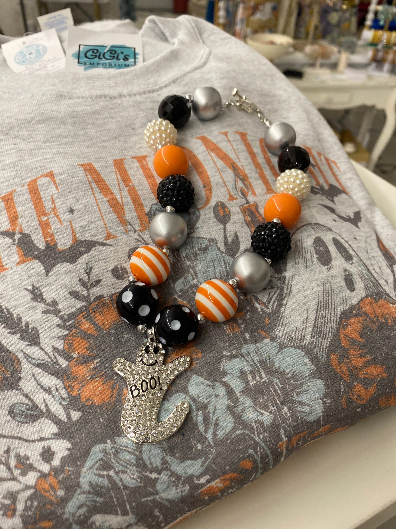 Boo Halloween Necklace (childrens)