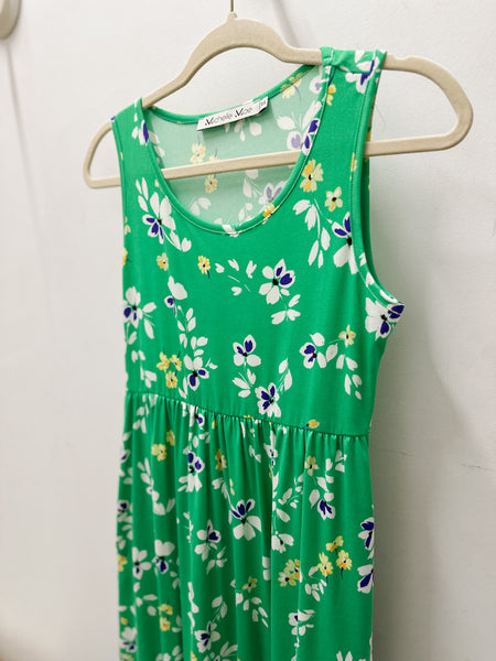 Samantha Maxi Dress Green Floral