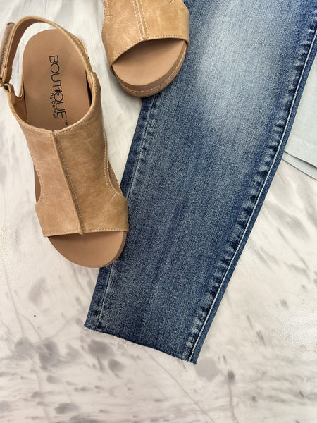 High Rise Raw Hem Relaxed Fit Judy Blue