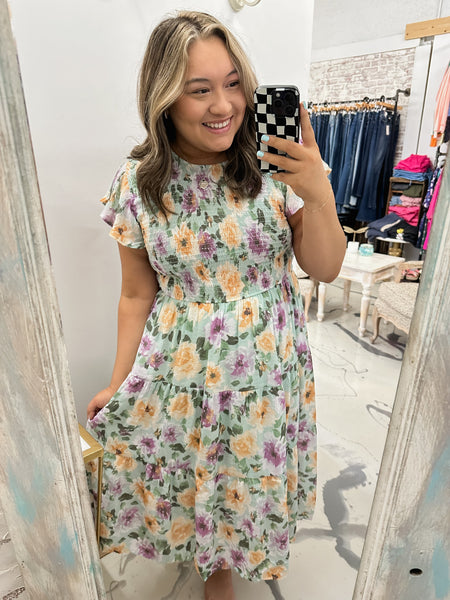 A Florance Summer Midi Dress