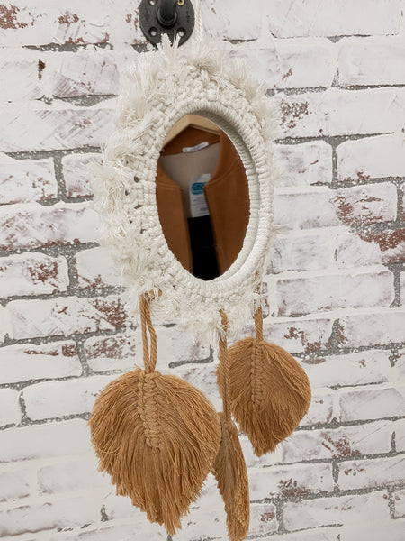 Macrame Hanging Mirror