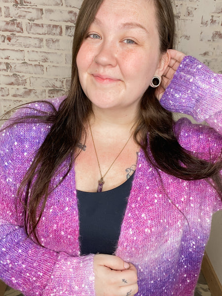 Blakeley Purple Ombre Cardigan
