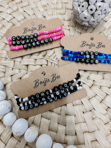 3 Stack Beaded Bracelet
