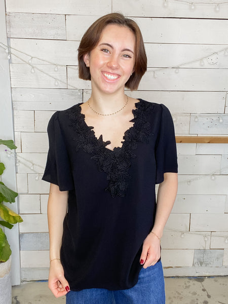 Midnight Lace Top