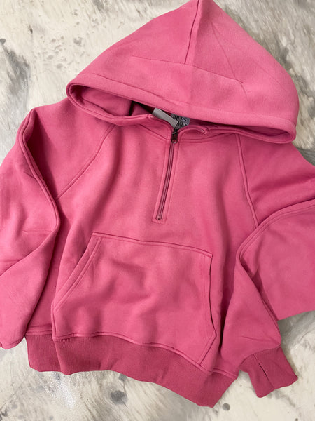 The Lola Hoodie Oversized Half Zip