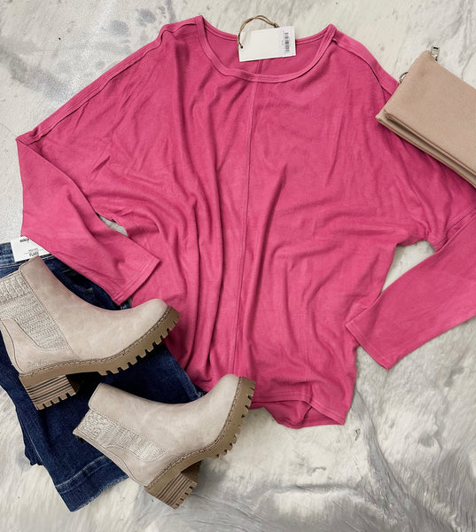 Dolman Oversized Comfy Rose