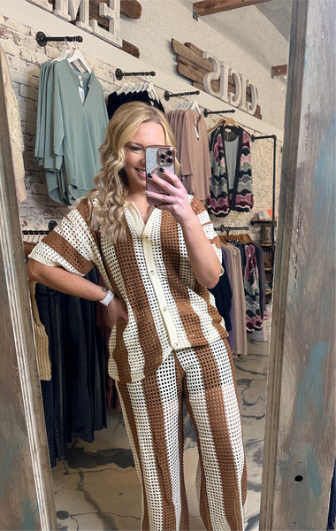 Vacay Vibes Set in Brown