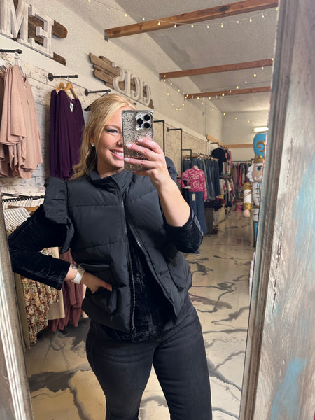 Flirty Girl Puffer Vest