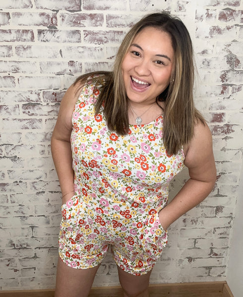 Retro Romper Ivory