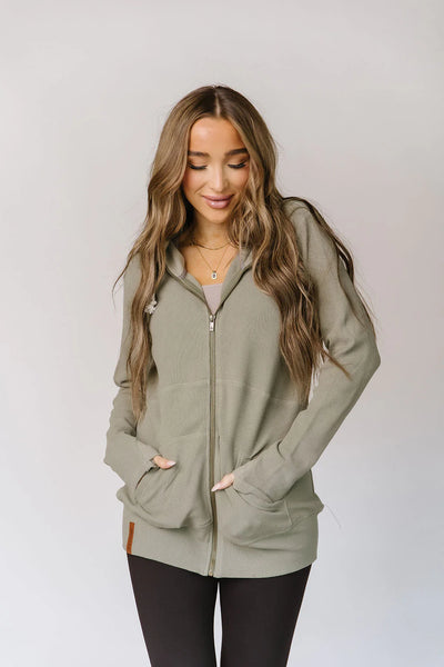 Ampersand Ave Full Zip Willow