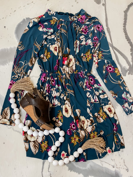 Hunter Green Fallin Dress