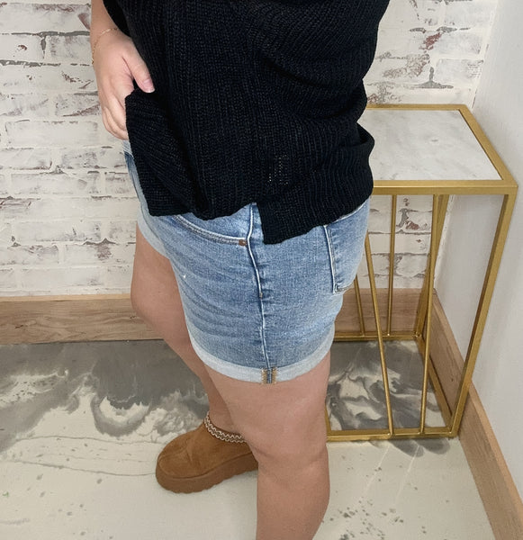 Judy Blue Western Yoke Shorts