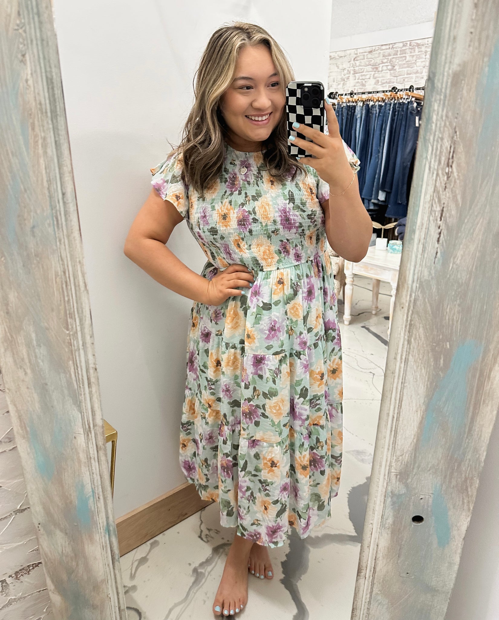 A Florance Summer Midi Dress