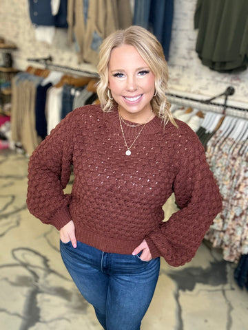 POL Branded Bean Sweater