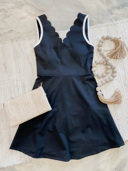 Scalloped Athletic Dress