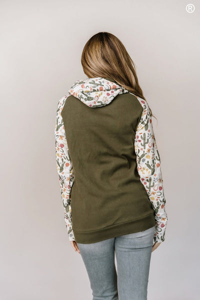 Ampersand Ave Double Hoodie Cactus Blossom