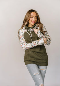 Ampersand Ave Double Hoodie Cactus Blossom