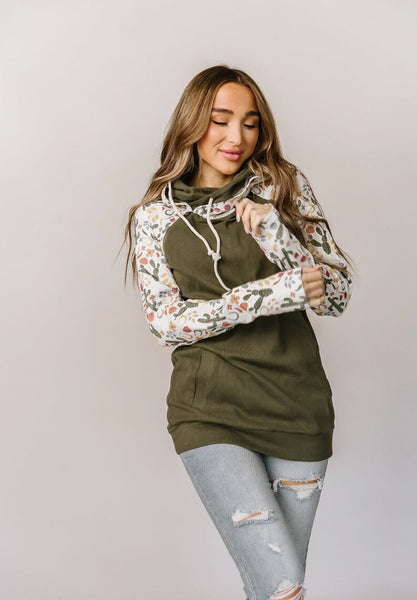 Ampersand Ave Double Hoodie Cactus Blossom