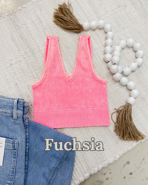 Spring Ribbed Seamless Bralette
