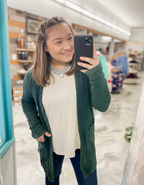 Mineral Wash Cardigan