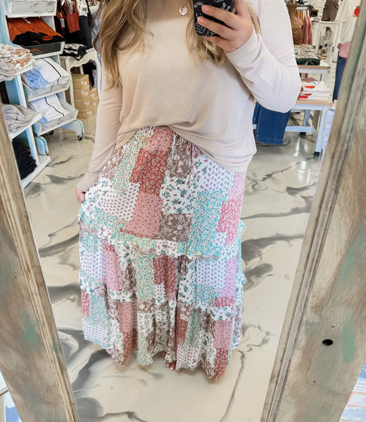 Mauve Mix Skirt