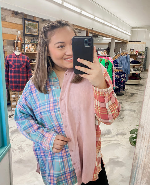 Colorblock Connection Flannel