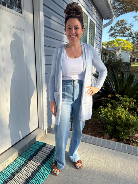 White Birch HW Retro Wide Leg Soft Denim