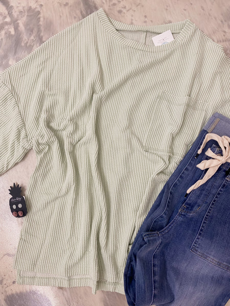 Oversized Corded Knit Roll