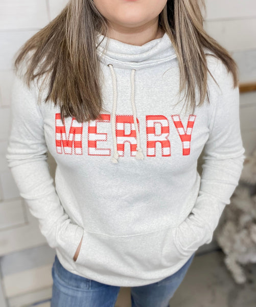 Ampersand Ave CowlNeck Sweatshirt Merry