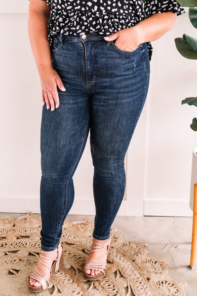 Judy Blue HW Tummy Control Judy Blue Jeans In Dark Wash