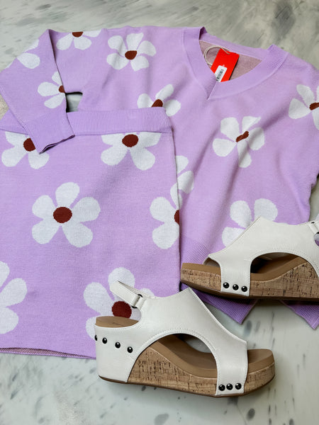 Dollup Lavender Daisy Sweater