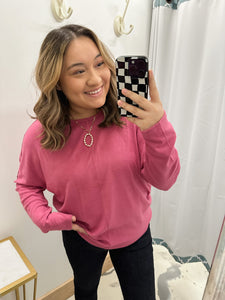 Dolman Oversized Comfy Rose