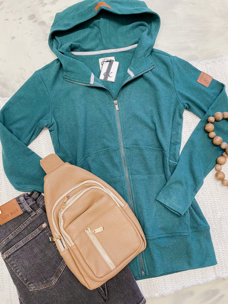 Ampersand Avenue Performance Fleece FullZip Evergreen