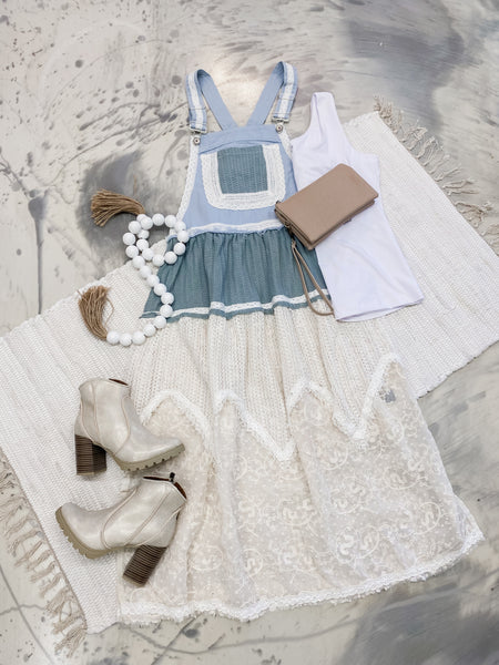 On Cloud 9 Overall Skirt
