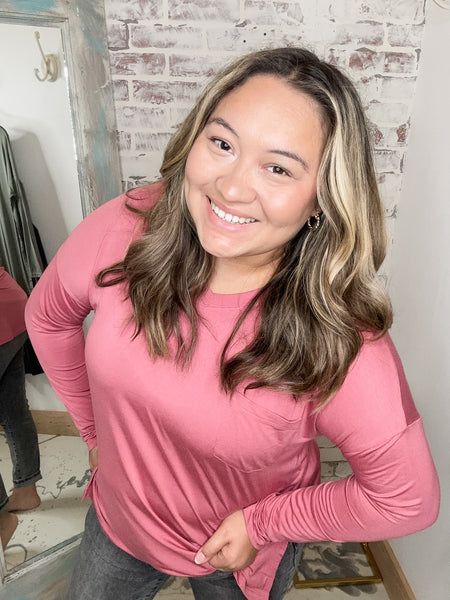 Modal V Neckline Long Sleeve STEAL