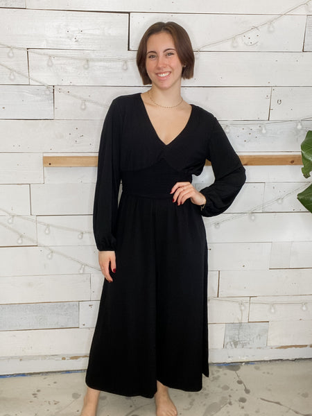 Rouched Palazzo Jumpsuit